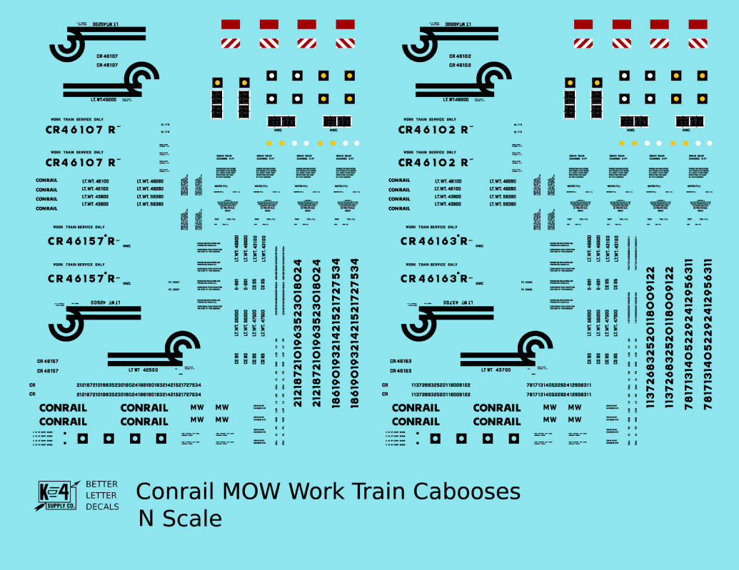 Conrail MOW Work Train Caboose Black