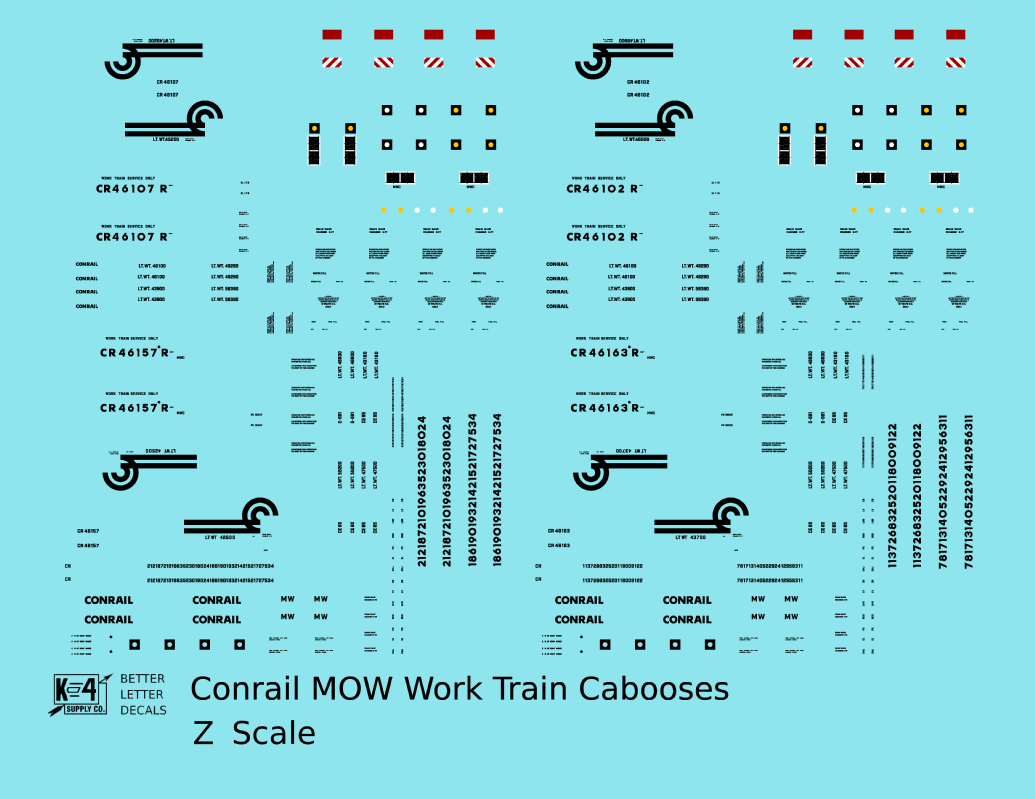 Conrail MOW Work Train Caboose Black
