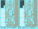 Carolina & Northwestern Diesel Locomotive Gold Blue Ridge, Southern Scheme - Decal - Choose Scale