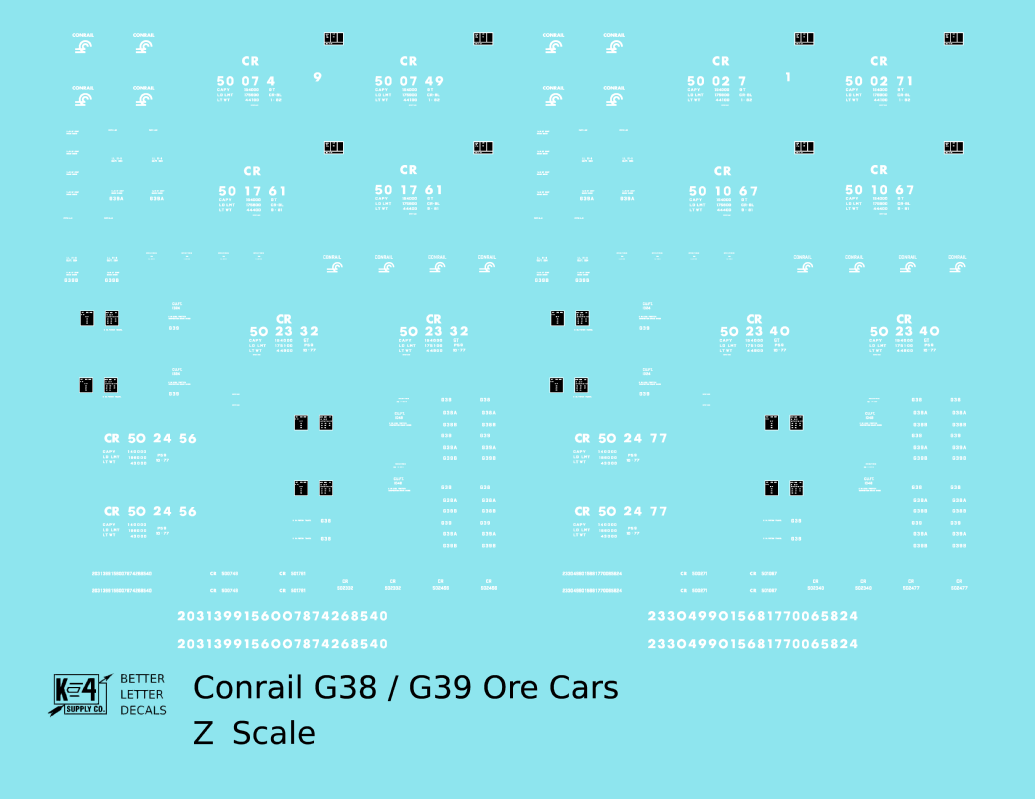 Conrail G38 / G39 Ore Jenny Car White
