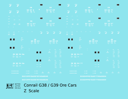 Conrail G38 / G39 Ore Jenny Car White