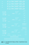 Clinchfield 50 Ft Steel Boxcar White  - Decal - Choose Scale