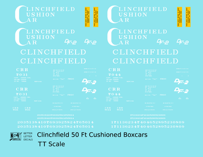 Clinchfield 50 Ft Cushion Underframe Boxcar White