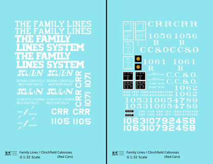 Clinchfield Family Lines Caboose White