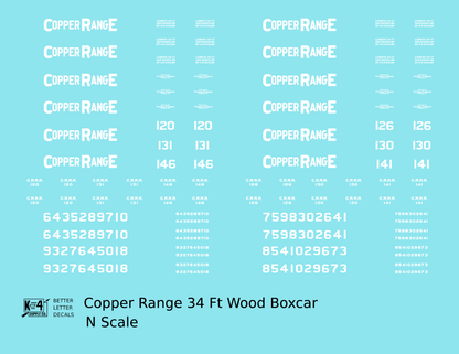Copper Range 34 Ft Boxcar White