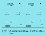 Colorado Springs & Cripple Creek District 34 Ft Boxcar Black CS&CCD