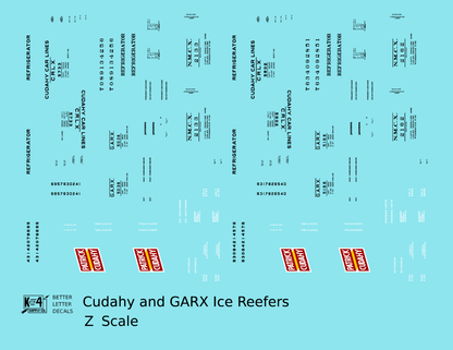 Cudahy and GARX Ice Reefers Black and Red