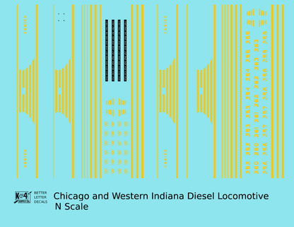 Chicago and Western Indiana ALCO RS-1 Locomotive Yellow