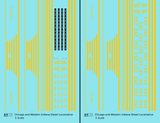 Chicago and Western Indiana ALCO RS-1 Locomotive Yellow  - Decal - Choose Scale