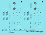 Denver Farmers Marketing Association PS2-CD Covered Hopper Black and Red
