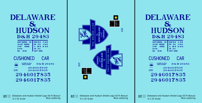 Delaware and Hudson 50 Ft Boxcar Blue