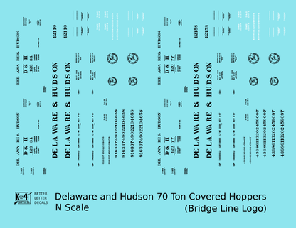 Delaware and Hudson Covered Hopper Black