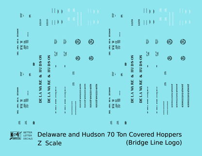 Delaware and Hudson Covered Hopper Black