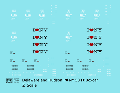 Delaware and Hudson 50 Ft Boxcar Black, White and Red I ? NY