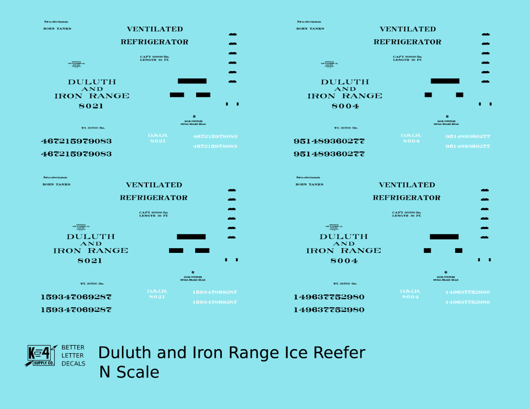 Duluth and Iron Range Ice Reefer Black Pre-DMIR Missabe