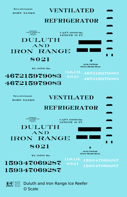 Duluth and Iron Range Ice Reefer Black Pre-DMIR Missabe