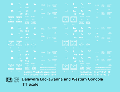 Delaware, Lackawanna and Western Gondola White DL&W