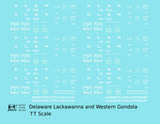 Delaware, Lackawanna and Western Gondola White DL&W