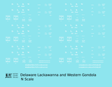 Delaware, Lackawanna and Western Gondola White DL&W