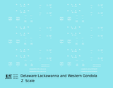 Delaware, Lackawanna and Western Gondola White DL&W