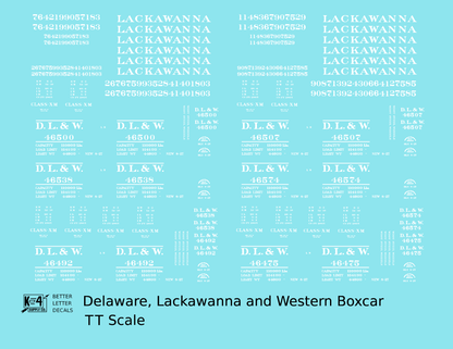 Delaware, Lackawanna and Western Boxcar White DL&W
