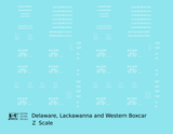 Delaware, Lackawanna and Western Boxcar White DL&W