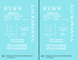 Delaware, Lackawanna and Western Boxcar White DL&W