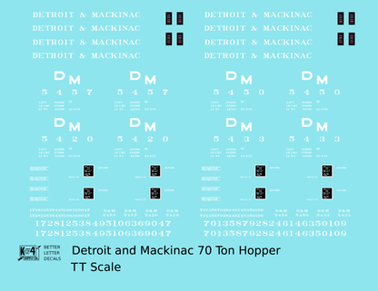 Detroit and Mackinac Triple Hopper White