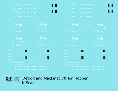 Detroit and Mackinac Triple Hopper White