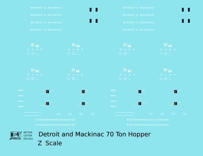 Detroit and Mackinac Triple Hopper White