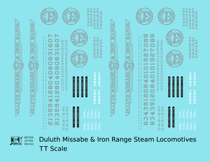 Duluth, Missabe and Iron Range Steam Locomotive Silver