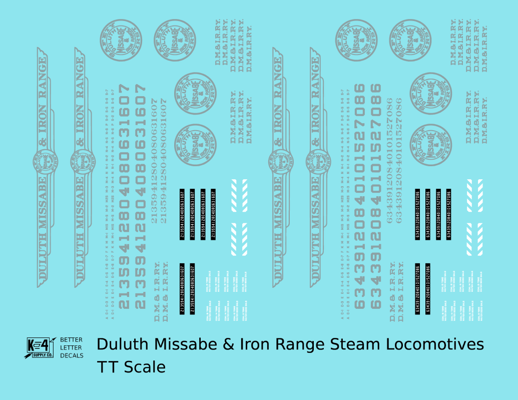 Duluth, Missabe and Iron Range Steam Locomotive Silver