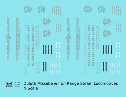 Duluth, Missabe and Iron Range Steam Locomotive Silver