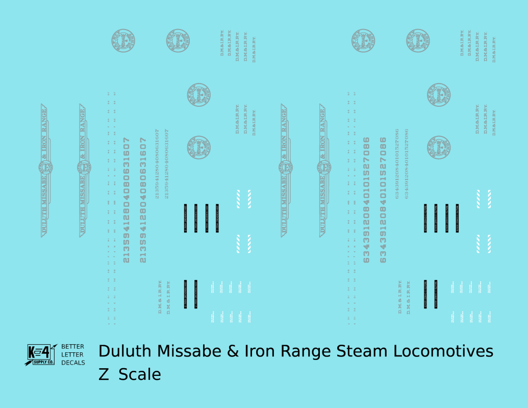 Duluth, Missabe and Iron Range Steam Locomotive Silver