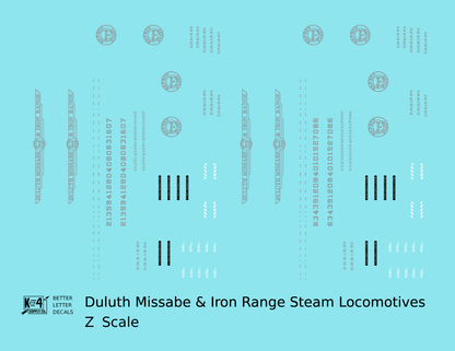 Duluth, Missabe and Iron Range Steam Locomotive Silver