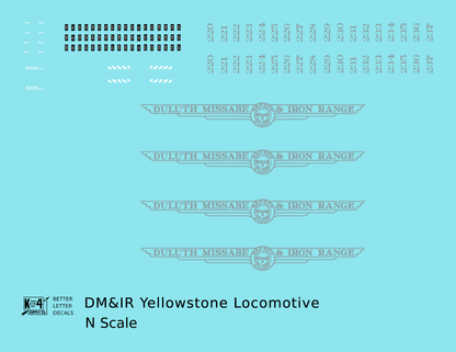Duluth, Missabe and Iron Range Yellowstone Steam Locomotive Silver
