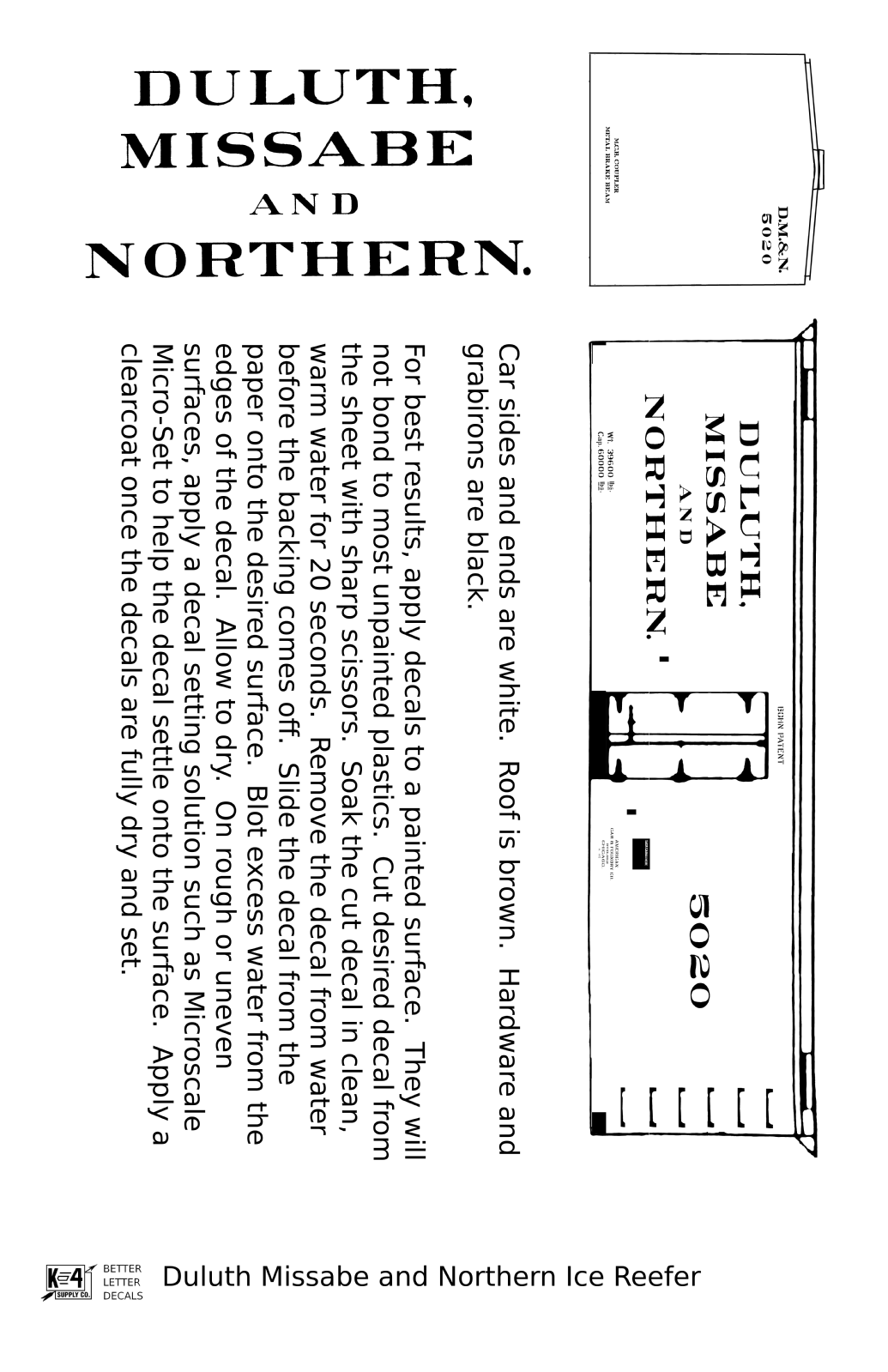 Duluth Missabe & Northern Ice Reefer Black Pre-DMIR Iron Range