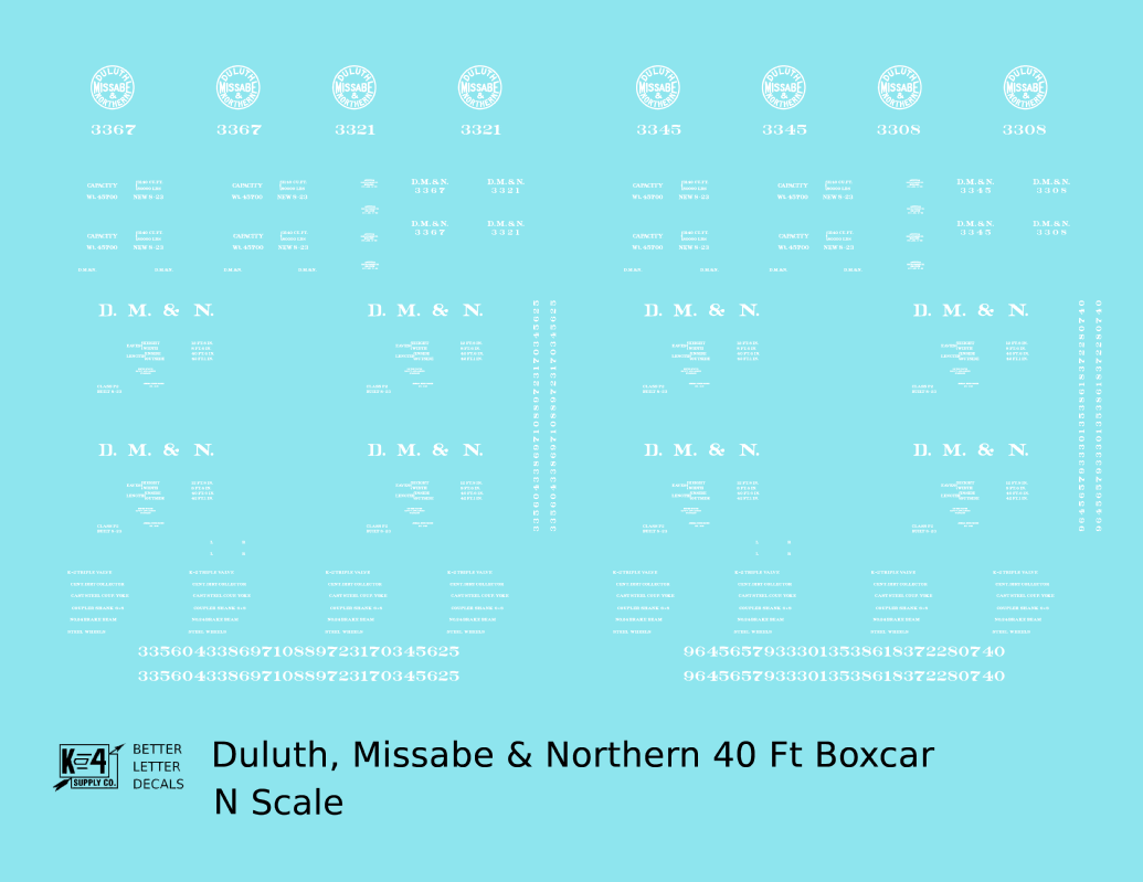 Duluth, Missabe & Northern 40 Ft OB Boxcar Pre-DMIR Iron Range