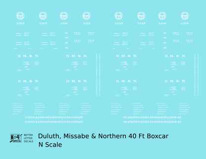 Duluth, Missabe & Northern 40 Ft OB Boxcar Pre-DMIR Iron Range