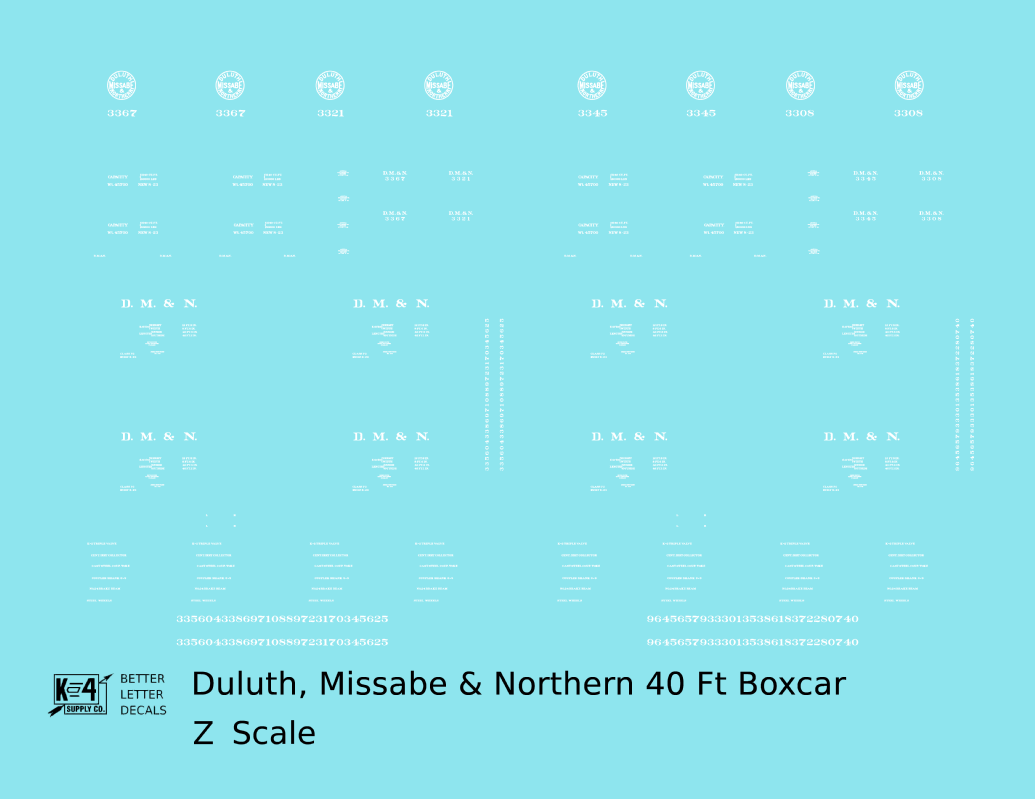 Duluth, Missabe & Northern 40 Ft OB Boxcar Pre-DMIR Iron Range