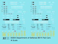 Department Of Defense Army DODX Flat Car 