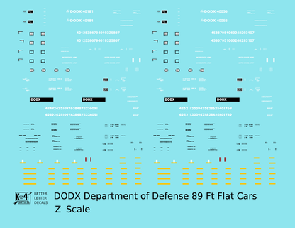 Department Of Defense Army DODX Flat Car 