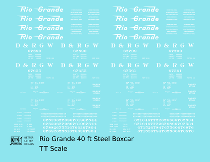 Rio Grande 40 Ft Steel Boxcar White