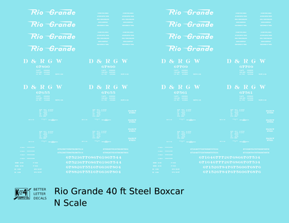 Rio Grande 40 Ft Steel Boxcar White