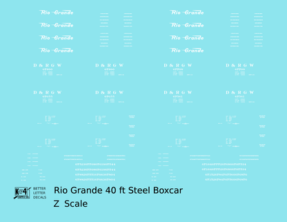 Rio Grande 40 Ft Steel Boxcar White