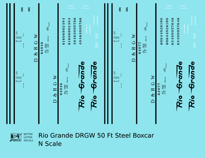 Rio Grande 50 Ft Steel Boxcar Black