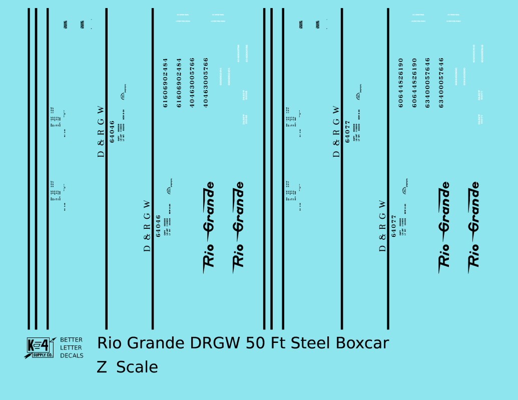 Rio Grande 50 Ft Steel Boxcar Black