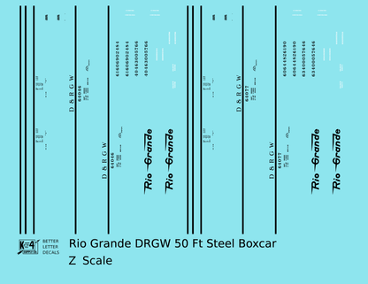 Rio Grande 50 Ft Steel Boxcar Black