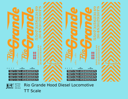 Rio Grande Hood Diesel Orange Large Letter