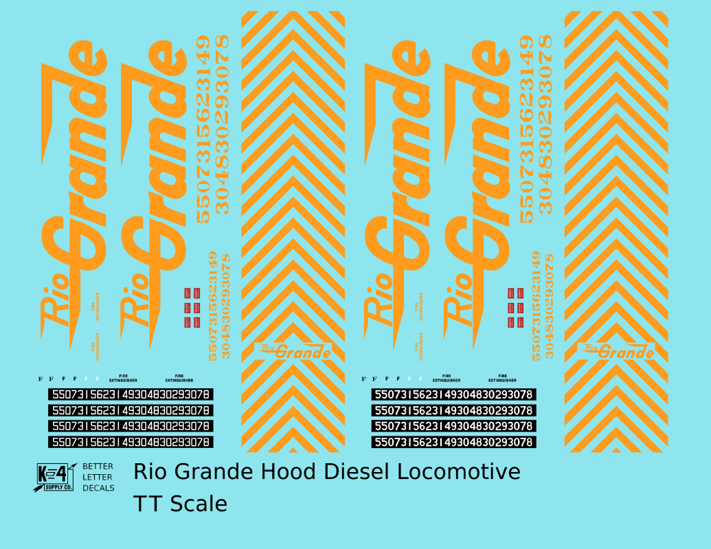 Rio Grande Hood Diesel Orange Large Letter